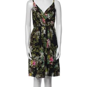 Tropical Floral Midi Dress